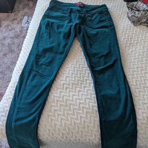 Teal courduroy pants